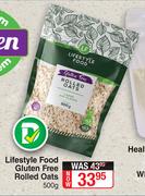 Lifestyle Food Gluten Free Rolled Oats-500g