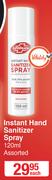 Lifebuoy Instant Hand Sanitizer Spray Assorted-120ml Each