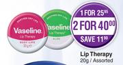 Vaseline Lip Therapy Assorted-For 2 x 20g