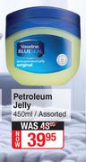 Vaseline Petroleum Jelly Assorted-450ml