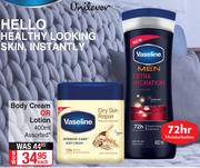 Vaseline Body Cream Or Lotion Assorted-400ml Each