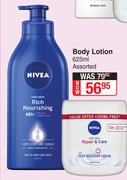 Nivea Body Lotion Assorted-625ml 
