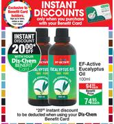 EF-Active Eucalyptus Oil-100ml Each