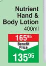 Mineraline Nutrient Hand & Body Lotion-400ml