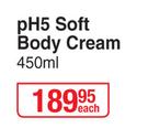 Eucerin PH5 Soft Body Cream-450ml Each