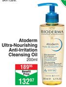 Bioderma Atoderm Ultra Nourising Anti Irritation Cleansing Oil-200ml