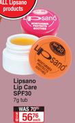 Lipsano Lip Care SPF30 Tub-7g Each