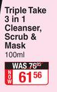Young Solution Triple Take 3 In 1 Cleanser, Scrub & Mask-100ml