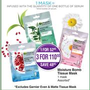 Garnier Moisture Bomb Tissue Mask 1 Mask Assorted-For 1