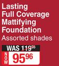 Rimmel London Lasting Full Coverage Mattifying Foundation (Assorted Shades)