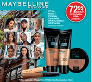 Maybelline FitMe Matte+ Poreless Concealer Or Foundation Or Powder (Assorted Shades)-Each
