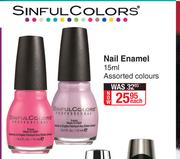 Sinful Colors Nail Enamel (Assorted Colours)-15ml Each
