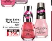 Sinful Colors Sinful Shine Nail Enamel (Assorted Colours)-15ml Each