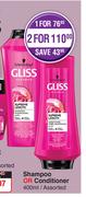 Schwarzkopf Gliss Shampoo Or Conditioner (Assorted)-400ml