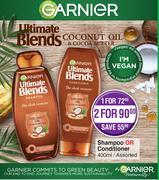 Garnier Ultimate Blends Shampoo Or Conditioner Assorted-400ml