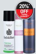 Yardley Bond ST Deodorant Body Spray (Assorted)-125ml