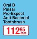 Oral B Pulsar Pro Expect Anti Bacterial Toothbrush-Each