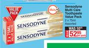 Sensodyne Multi Care Toothpaste Value Pack (Assorted)-2 x 75ml Per Pack