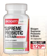 Biogen Supreme Probiotic 9 Stain-30 Capsules