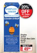 Zinplex Junior Cough Bee Calm Syrup-200ml
