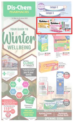 Dis-Chem : Winter Wellbeing (14 May - 6 June 2021), page 1
