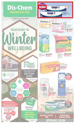 Dis-Chem : Winter Wellbeing (14 May - 6 June 2021), page 1