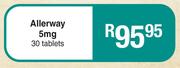 Allerway 5mg 30 Tablets
