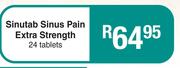 Sinutab Sinus Pain Extra Strength 24 Tablets