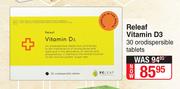 Releaf Vitamin D3-30 Orodispersible Tablets