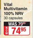 Vital Multivitamin 100% NRV-30 Capsules