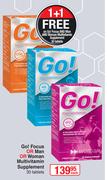 Go! Focus Or Man Or Woman Multivitamin Supplement-30 Tablets Each
