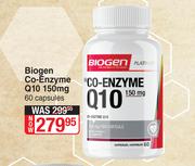 Biogen Co-Enzyme Q10 150mg-60 Capsules