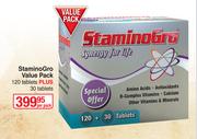 StaminoGro Value Pack (120 Tablets + 30 Tablets)-Per Pack