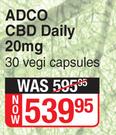 ADCO CBD Daily 20mg-30 Vegi Capsules