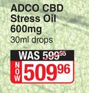 ADCO CBD Stress Oil 600mg-30ml Drops