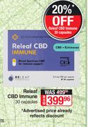 Releaf CBD Immune-30 Capsules