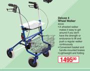 Deluxe 4 Wheel Walker