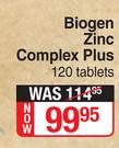 Biogen Zinc Complex Plus-120 Tablets