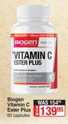 Biogen Vitamin C Ester Plus-60 Capsules