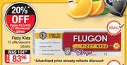 Flugon Fizzy Kidz-12 Effervescent Tablets