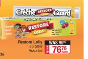 Creche Guard Restore Lolly (Assorted)-5 x 50ml Each