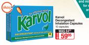 Karvol Decongestant Inhalation Capsules 10 Capsules