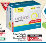 Entiro Probiotic Value Pack 30 Capsules Plus 30 Capsules-Per Pack