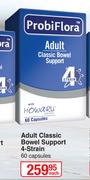 Probi Flora Adult Classic Bowel Support 4 Strain 60 Capsules-Each