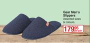 Gear Men's Slippers (Assorted Sizes & Colours)-Per Pair