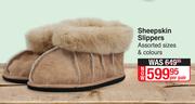 Sheepskin Slippers (Assorted Sizes & Colours)-Per Pair