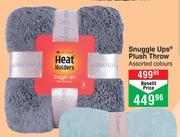 Sock Shop Heat Holders Snuggle Ups Plush Throw (Assorted Colours)