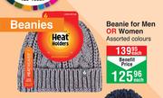 Sock Shop Heat Holders Beanie For Men Or Women (Assorted Colours)-Each