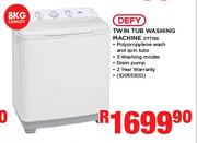 Defy 8kg Twin Tub Washing Machine DTT166