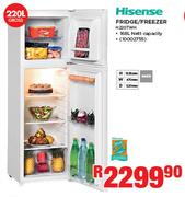 Hisense 220L Fridge/Freezer H220TWH